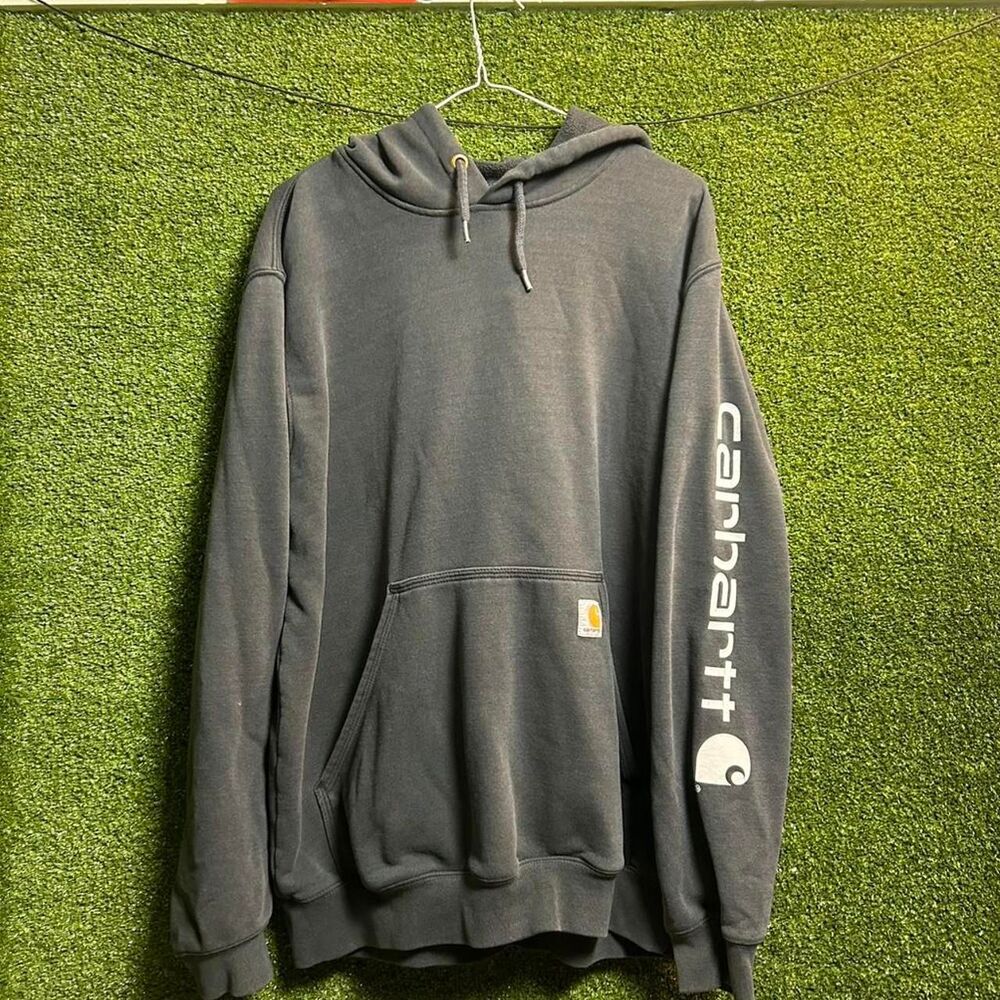 Carhartt Men's Black and Navy Hoodie
